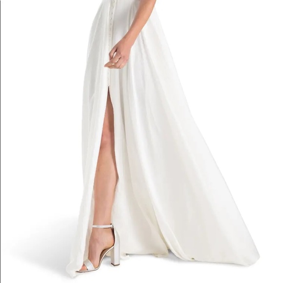 Joanna August 8 White Joplin Button Front Dress - Picture 5 of 12